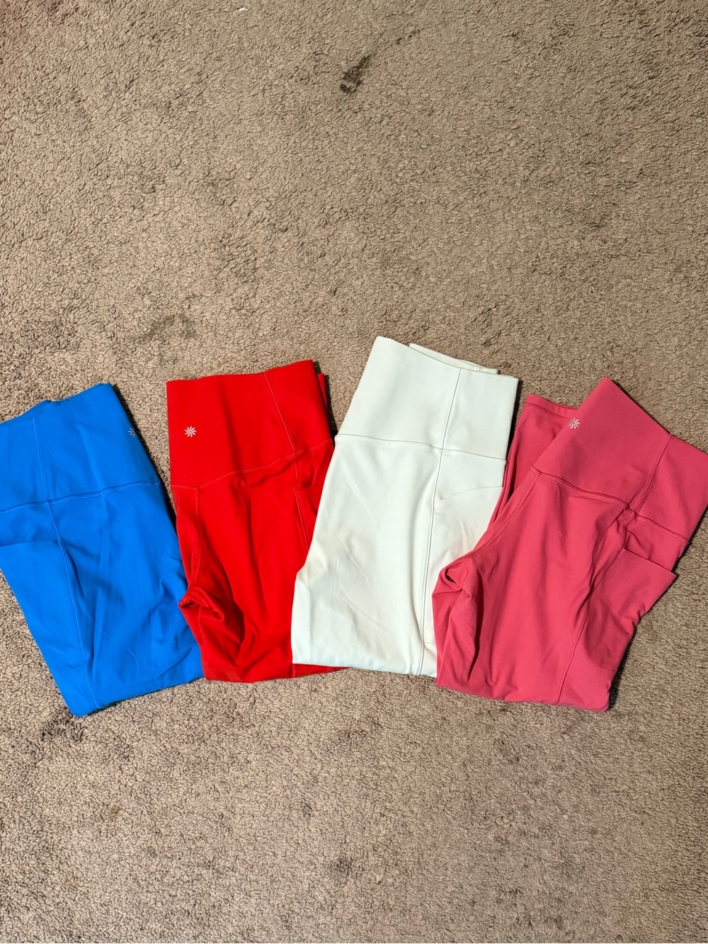 Athleta Women’s Leggings - Blue, Red, Ice Blue, Pink